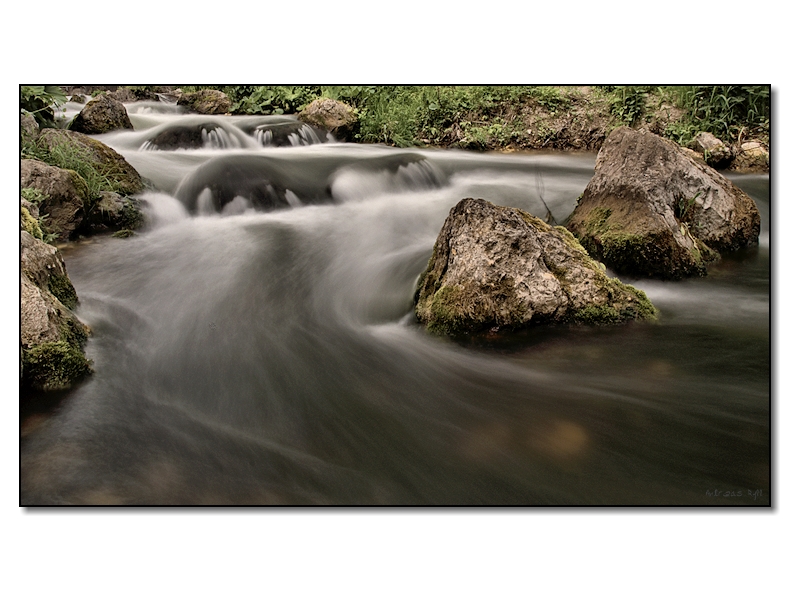 extremer wasserlauf nach reichlich regen