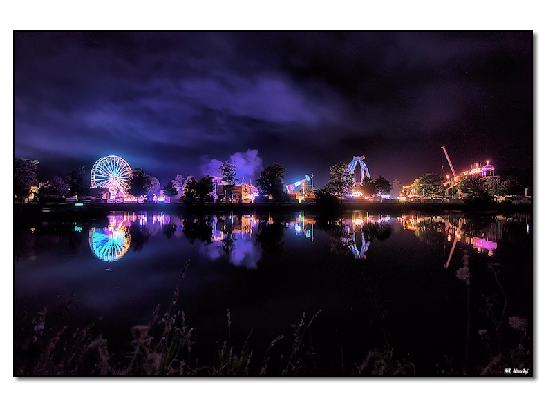 Langzeitbelichtung Riesenrad, long exposure ferris wheel